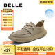 百麗透氣布鞋男2025夏季新商場(chǎng)同一腳蹬休閑鞋8SW01BM5 卡其色（彈力帶） 42 (260mm)