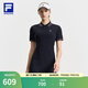 FILA 斐樂(lè)官方女子連衣裙2025夏新款網(wǎng)球運(yùn)動(dòng)簡(jiǎn)約基礎(chǔ)翻領(lǐng)連身裙 RD寶藍(lán)-NV XL 175/92A/XL