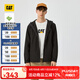 CAT卡特新品男士戶(hù)外休閑三防防風(fēng)防潑水防污運(yùn)動(dòng)風(fēng)連帽夾克外套 黑色 XL