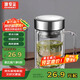 GIANXI玻璃杯雙層高硼硅夏季帶把手杯耐高溫泡茶杯水杯子節(jié)日禮物