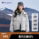 Champion冠軍連帽羽絨服女2024冬季新款刺繡大C面包服保暖外套潮 深灰色 S