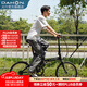 大行（DAHON）D6折疊自行車20英寸6速入門級折疊車成人學生通勤休閑單車KBC061 麗面黑