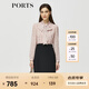 PORTS寶姿秋冬女裝新款假兩件時尚通勤連衣裙ALM9D065NPP066 粉紅色-1 XL (10)