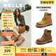百麗（Belle）又見曠野工裝靴女商場款戶外休閑短靴B9S1DDD4 【周雨彤推薦】黃色-單里-女款 37 (235mm)
