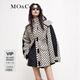 MO&Co.羽絨服冬季MC老花多功能工裝外殼附羽絨內(nèi)膽兩件套摩安珂 白底黑字-第2批 S 160