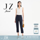 玖姿（JUZUI）商場同款通勤條紋西裝褲女裝夏款休閑褲JWCX11102 條丈青 XL