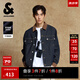 杰克·瓊斯（JACK&JONES）25年秋季男裝復(fù)古寬松撞色翻領(lǐng)潮流原色牛仔夾克外套男品牌外套 A13 深牛仔藍(lán) L 180