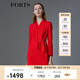 PORTS寶姿春夏新品女裝連衣裙LM8D014KWB008 火焰紅 S (4)