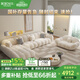 BOJO貓爪布藝花瓣沙發(fā)客廳2025新款貴妃組合大小戶型轉(zhuǎn)角現(xiàn)代簡約2016 3.6m三+單+貴妃位+雙扶手單人位 乳膠坐墊【70%客戶選擇】