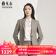 雅戈爾套西上衣女毛料系列女西服更顯年輕簡(jiǎn)潔大氣商場(chǎng)同款 咖色千鳥(niǎo)格 L 160/84A