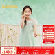 巴拉巴拉女童裙子兒童連衣裙2025夏裝中幼童泡泡袖國風網(wǎng)紗裙208225111027