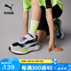 彪馬（PUMA）童鞋兒童運(yùn)動(dòng)鞋男童女童春秋透氣休閑鞋撞色跑步運(yùn)動(dòng)鞋386051 黑色_金灰 34