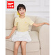 IEFMINI【愛(ài)依服童裝】T恤2025夏季新款時(shí)尚簡(jiǎn)約百搭女童短袖上衣 黃 160