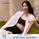 Calvin KleinJeans春秋女士純棉商務(wù)休閑通勤布標ck寬松職場(chǎng)白色襯衫J224436