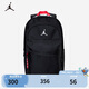 Jordan耐克（NIKE）大童雙肩包夏季JORDAN男女童書包兒童 正黑色 8/20 