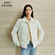 太平鳥(niǎo)女裝羽絨服【輕薄系列】襯衫式女保暖短款外套冬D 米色 L