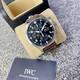 【二手99新】萬(wàn)國(guó)（IWC）男表飛行員系列馬克小王子 計(jì)時(shí)全自動(dòng)機(jī)械男士運(yùn)動(dòng)休閑正裝瑞士手表 全套43mm 計(jì)時(shí)黑面皮帶 IW377709