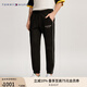 TOMMY HILFIGER男裝簡約刺繡撞色條紋束腳訓(xùn)練運(yùn)動(dòng)褲針織休閑褲衛(wèi)褲33701 黑色BDS XL