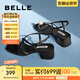 百麗（Belle）鐘楚曦同款珠珠女孩1.0新中式?jīng)鲂疀鲂珺1887BL4 墨染黑-涼鞋 37 (235mm)