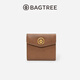 BAGTREE包包樹(shù) 真皮錢(qián)包復古多卡位卡包女士頭層牛皮錢(qián)包生日禮物女 大象灰/烤棕色
