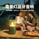 MDIC藍牙音響戶(hù)外露營(yíng)燈無(wú)線(xiàn)便攜高音質(zhì)小音箱低音炮手提照明便攜式高音質(zhì)防水復古氛圍藍牙音箱燈 薄荷綠：戶(hù)外防水低音炮+雙色氛圍燈