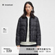 播秋冬新款90白鴨絨輕薄羽絨服女小個(gè)子短款保暖外套DDR4RD5109 K40玄黑 M
