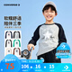 Converse匡威兒童t恤長(zhǎng)袖男童內(nèi)搭打底衫女童上衣男童衣服純棉童裝長(zhǎng)袖T恤 巖嶺灰 160 /80 【建議身高158-170cm】