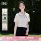 歐莎（OSA）愛心刺繡polo衫女2025年夏季新款女士t恤高檔短袖通勤顯瘦上衣 米白 M
