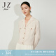 玖姿（JUZUI）截短式外套女裝春款休閑肌理壓花設(shè)計(jì)感上衣 杏色 M