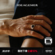 IDEAGEMER925銀黑瑪瑙圖章戒指男士輕奢簡(jiǎn)約高級(jí)感痞帥百搭食指尾戒配飾品 純銀黑瑪瑙戒指【港度17-18號(hào)】