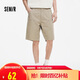 森馬（Semir）休閑短褲男復(fù)古流行工裝褲2025夏季直筒褲子純色百搭109325125101