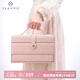 唯蘭朵（VLANDO）高檔首飾盒收納盒七夕情人節(jié)禮物女生閨蜜紅色新婚禮物飾品盒 櫻花粉瘋馬紋-禮盒裝