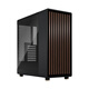 分形工藝（Fractal Design）North機箱中塔風(fēng)冷支持ATX自帶雙14cm風(fēng)扇360水冷胡桃木前面板 North 木炭黑 鋼化玻璃版（深色）