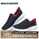 斯凱奇（Skechers）七夕禮物男鞋夏季懶人一腳蹬透氣舒適健步鞋休閑運(yùn)動(dòng)鞋54638