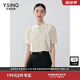 衣香麗影新中式國風襯衫女夏季新款珍珠盤扣優(yōu)雅天絲上衣 米色 L