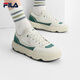 斐樂(lè)（FILA）官方男鞋ROCK巖石鞋復(fù)古帆布鞋2025夏季新款運(yùn)動(dòng)休閑鞋 蘆筍白/波斯綠-CS 42
