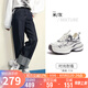駱駝（CAMEL）【銀月】老爹鞋女撞色厚底休閑鞋 L24A283742A 米/灰 38
