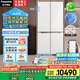 松下（Panasonic）【國家補貼20%】大海豹PLUS家用雙開(kāi)門(mén)冰箱十字門(mén)575升對開(kāi)四門(mén)零嵌入式一級能效凈味NR-EW58CGB-W