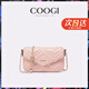 COOGI包包女款輕奢品牌女士單肩包女斜挎包女情人節生日禮物送女友老婆 粉色