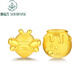 順福生 SOENFUSE18K金蜜蜂蜜糖耳釘女黃金銀可愛(ài)小巧蜜蜂罐耳環(huán)足金生肖禮物潮 18K金蜜蜂蜜糖耳釘