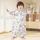 baby friend嬰幼兒睡袋寶寶睡衣夏季薄款兒童前4后2紗布睡袋空調(diào)房防踢被80碼