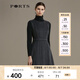 PORTS寶姿 秋冬新品女裝A型無袖收腰連衣裙ALB9D065GWF003 深灰-1 M (6)