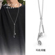 AWDA耳機造型項鏈男女款小眾設計感簡(jiǎn)約百搭毛衣鏈金屬風(fēng)嘻哈潮流配飾 耳機造型項鏈