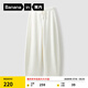 蕉內(nèi)（Bananain）5系女士闊腿褲子時(shí)尚舒適顯瘦顯腿長彈力休閑褲高腰衛(wèi)褲透氣散熱 米白色 M