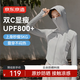 京東京造UPF800+女士針織涼感防曬衣運(yùn)動(dòng)夾克外套 烏云灰-連帽款 M