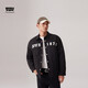 Levi's李維斯情侶同款字母印花翻領(lǐng)寬松美式夾棉外套