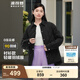 波司登（BOSIDENG）【反季】輕薄羽絨服女短款90絨襯衫領商務寬松顯瘦休閑保暖外套 黑色8056 M 165/88A