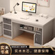 第一森林（First Forest）實(shí)木芯電腦桌家用臥室書桌學(xué)生寫字桌簡約現(xiàn)代辦公桌帶抽屜學(xué)習(xí)桌 【店長推薦款】云溪雪松白色120 組裝（自行安裝）