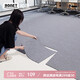 柏能商用辦公室地毯酒店攝影棚拼接方塊地毯大面積50x50cm8片裝 淺灰