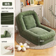 佳泰旺懶人沙發(fā)人類(lèi)狗窩榻榻米可躺可睡躺椅臥室單人可折疊沙發(fā)床窩窩椅 獨立-靠背+坐墊90*200燈芯絨-綠